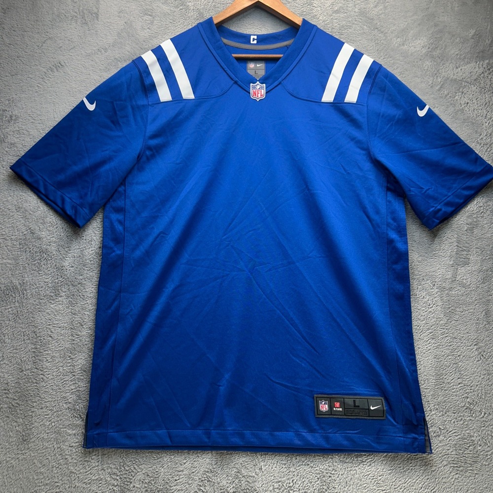 Nike NFL On Field Indianapolis Colts Jersey Mens Large Blue Blank Team Jersey - Picture 7 of 7